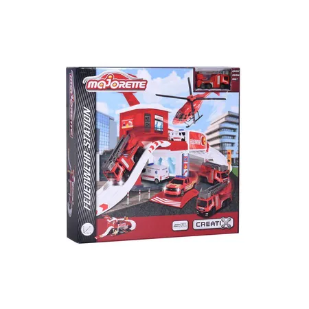 Majorette Creatix Feuerwehrstation mit Auto