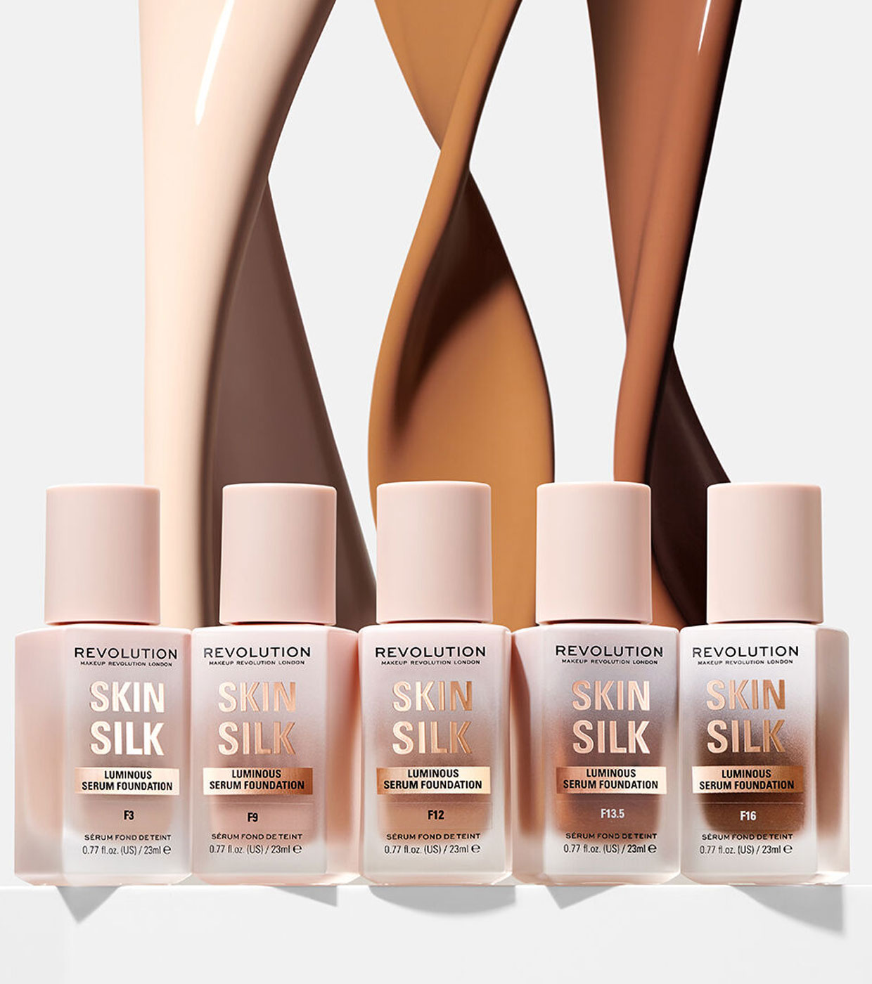 Revolution - Base de maquiagem Skin Silk Serum Foundation - F8.5