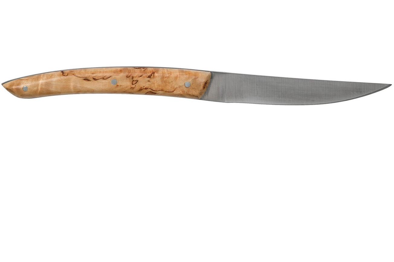 Claude Dozorme Le Thiers steakmesset 4-delig, berkenhout zwart