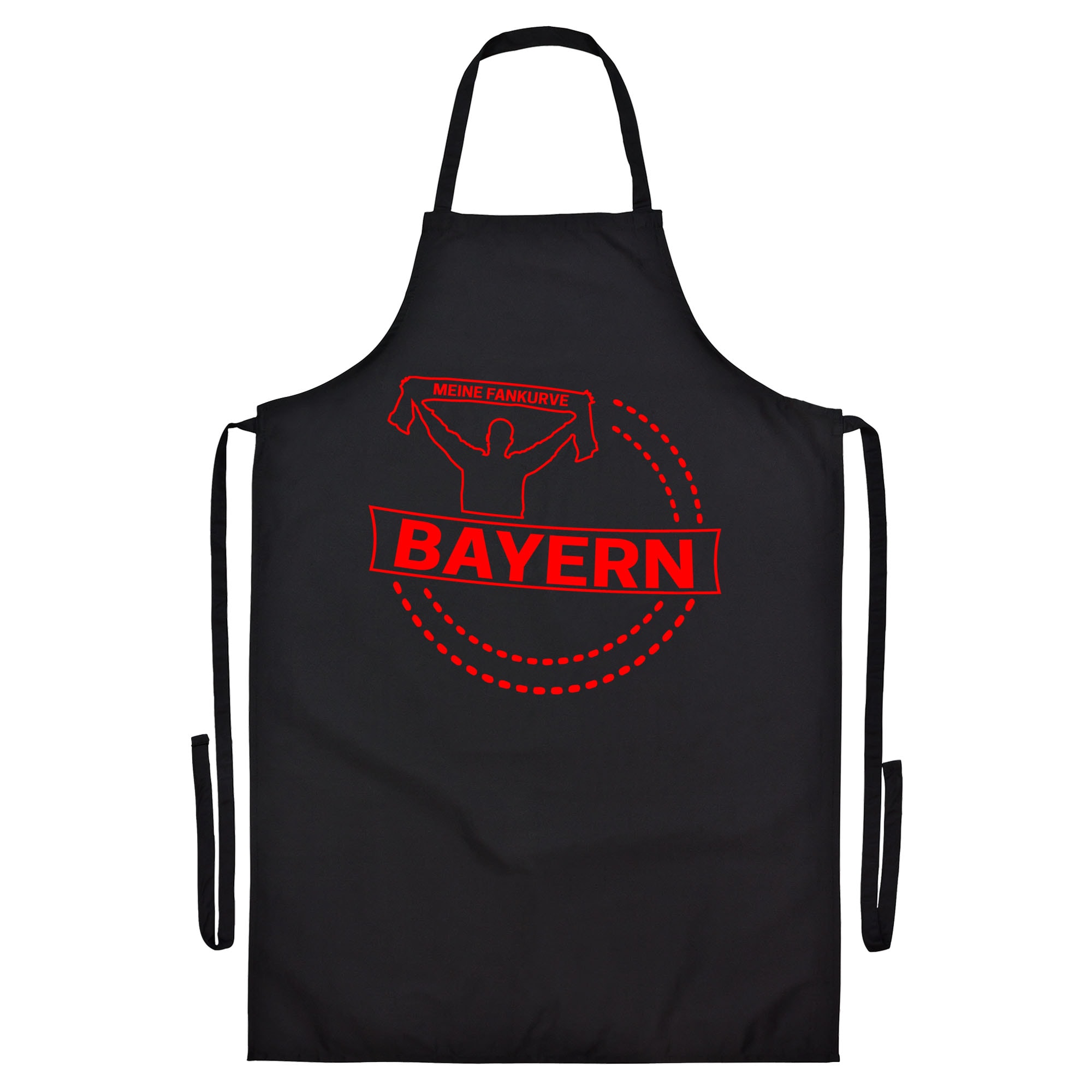 multifanshop® Grillschürze - Bayern - Meine Fankurve - Druck rot