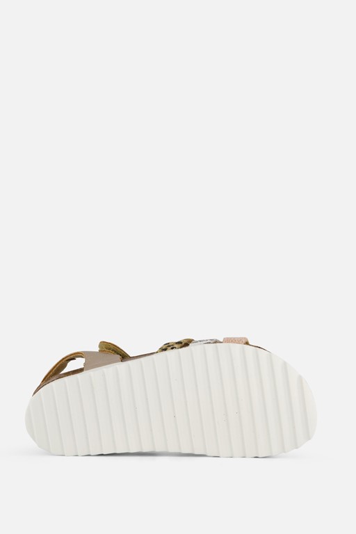 Develab Sandalen goud Leer