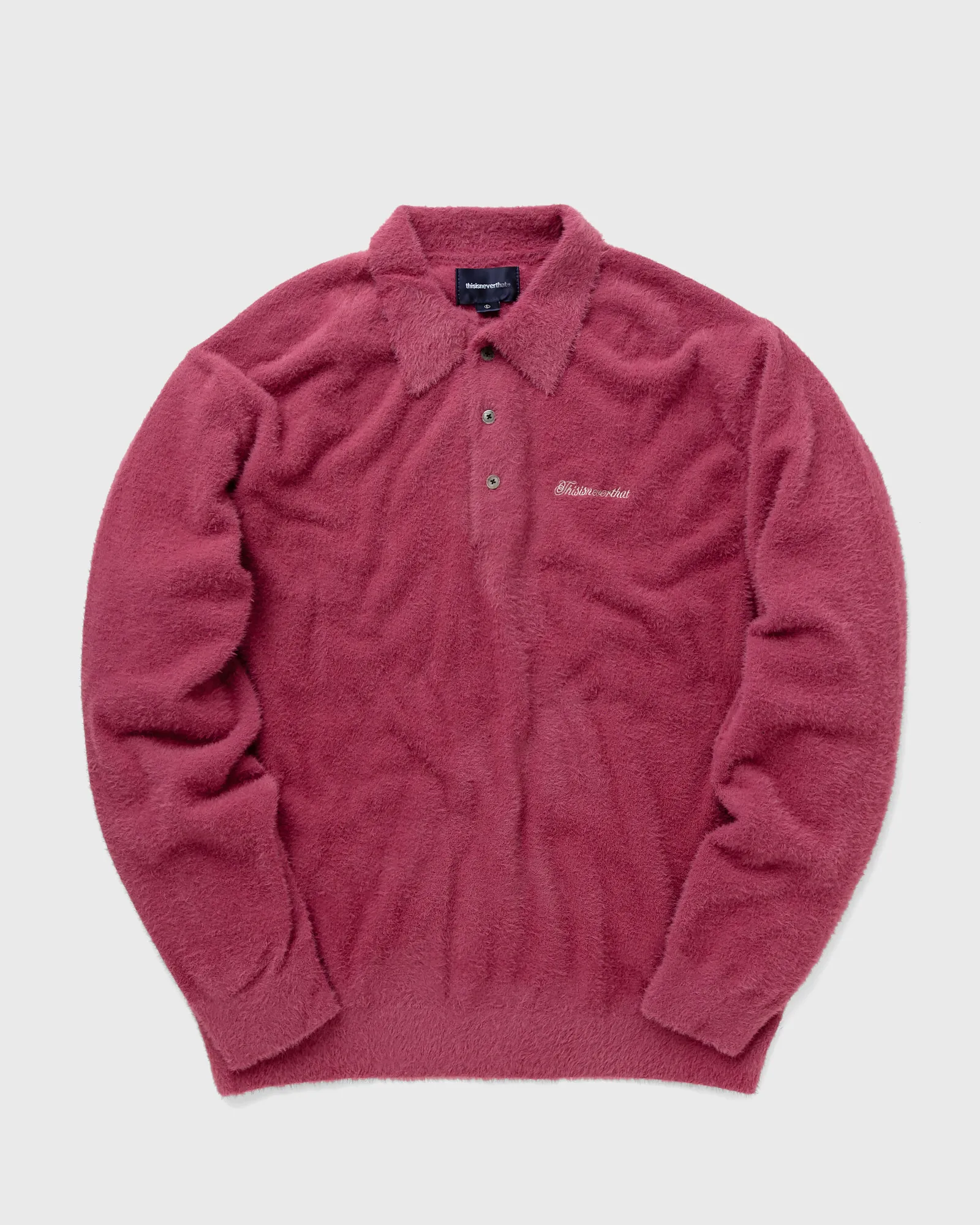 thisisneverthat Script Shaggy Knit Polo
