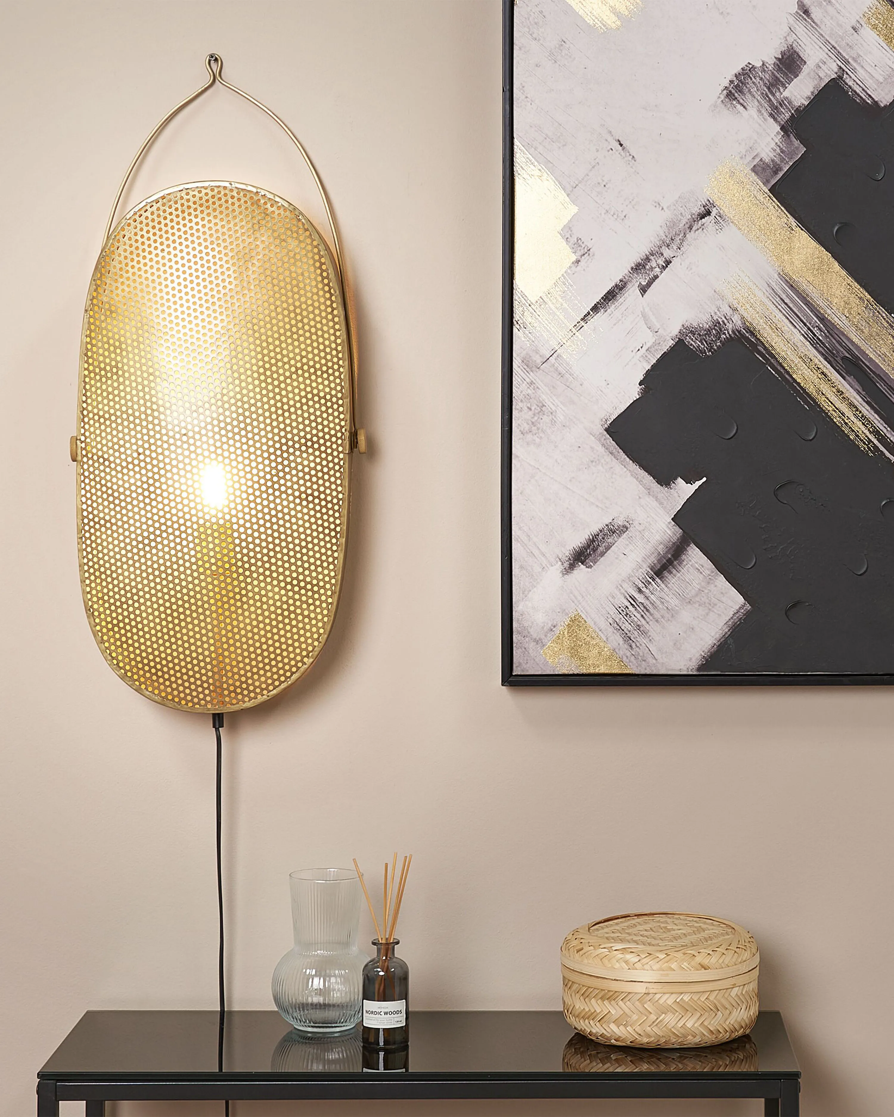 Wandlamp KUNTHI Metaal Messing