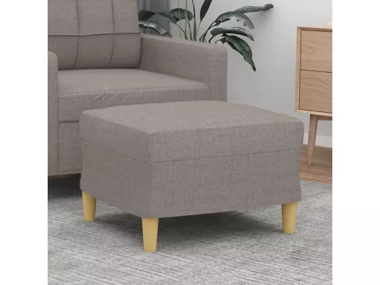 Repose-pied Taupe 60x50x41 cm Tissu