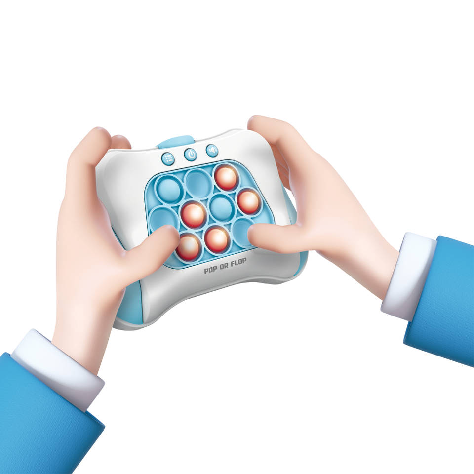 Gear2Play Pop or Flop gameconsole - blauw