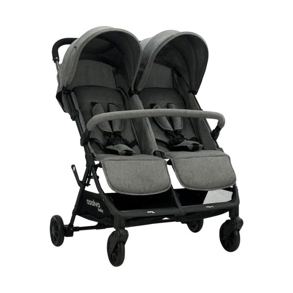Asalvo Tweelingbuggy - Henry - Grey