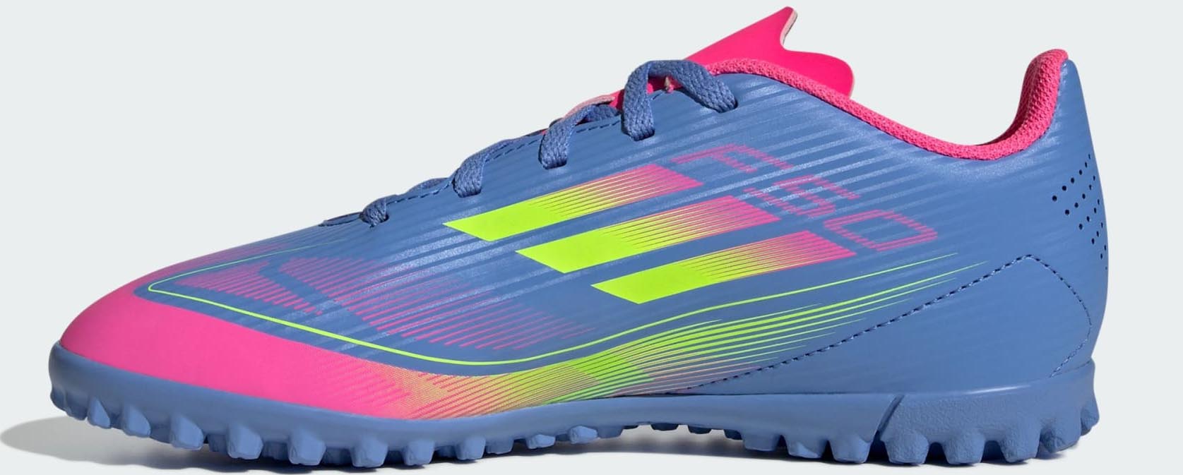 F50 Club TF Junior Blue Fusion/Lucid Lemon/Lucid Pink