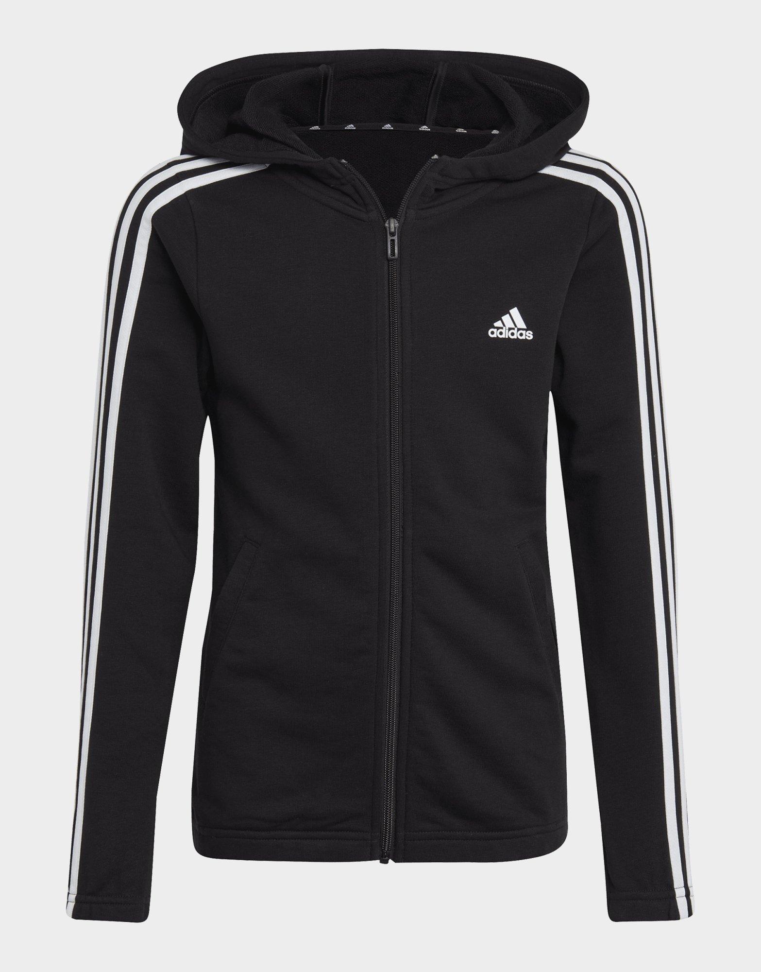 adidas Veste à capuche entièrement zippée Essentials 3-Stripes