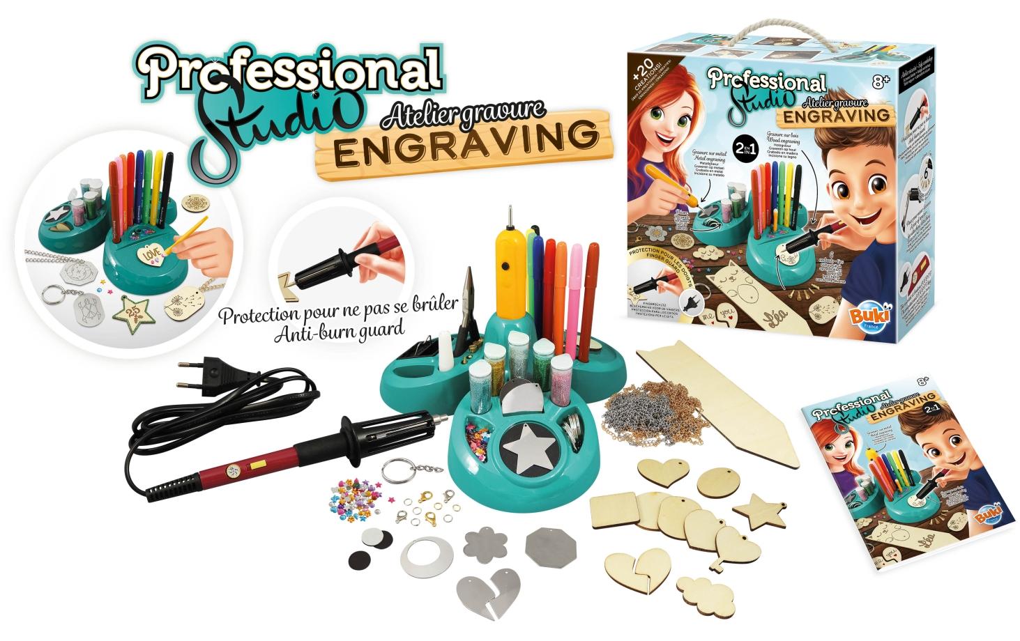 Experimentierkasten Professional Studio – Atelier gravure2-in-1-Gravur-Pyrograph
