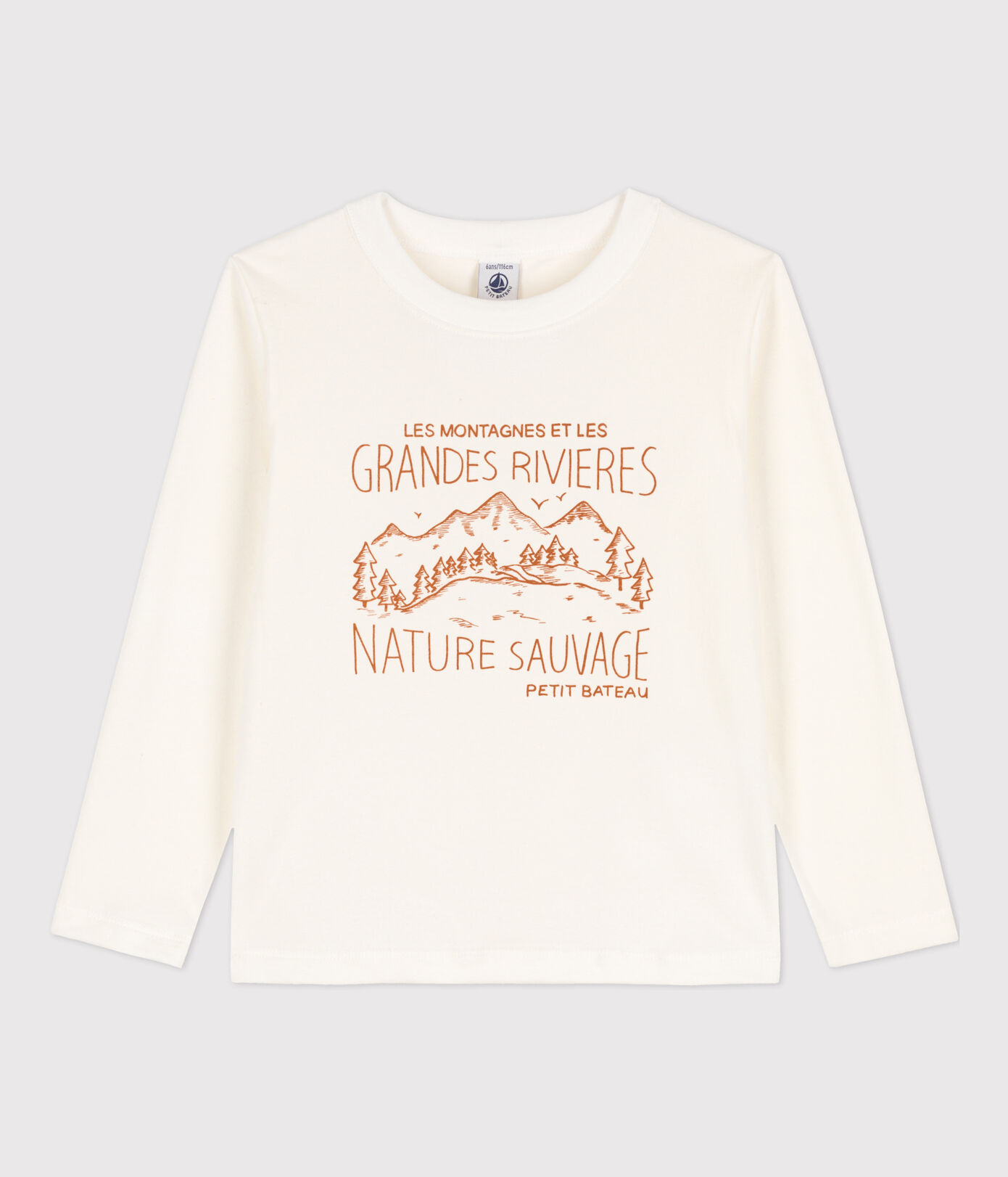 Tee-shirt manches longues imprimé enfant garçon