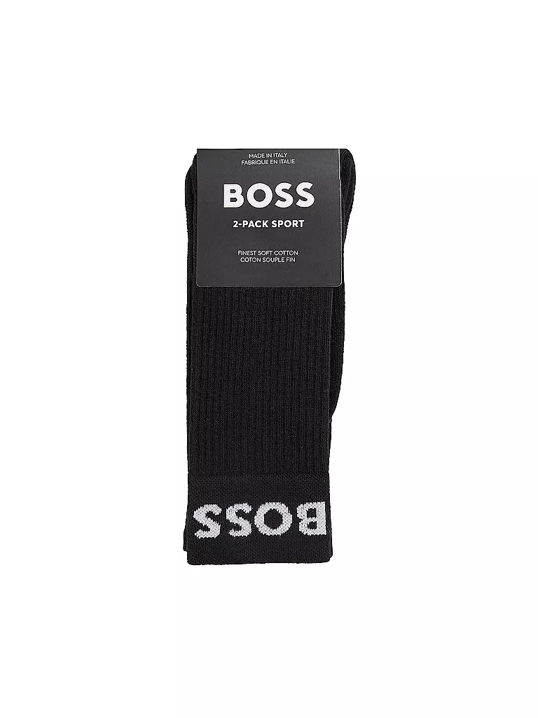 BOSS Socken 2-er Pkg. black schwarz