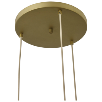KARWEI hanglamp Flore beige 3-lichts Ø46cm