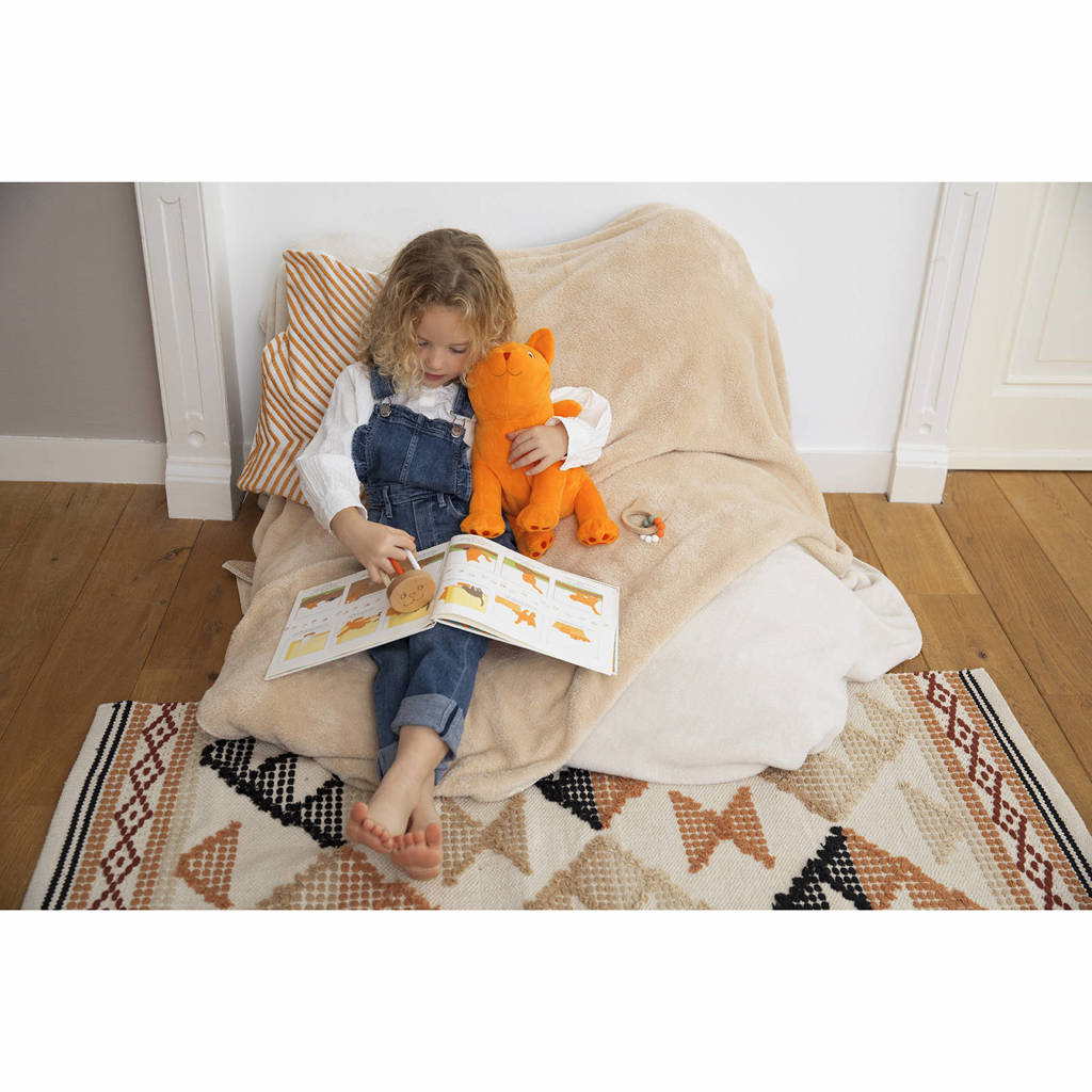 Dikkie Dik Wooden Roll Rattle
