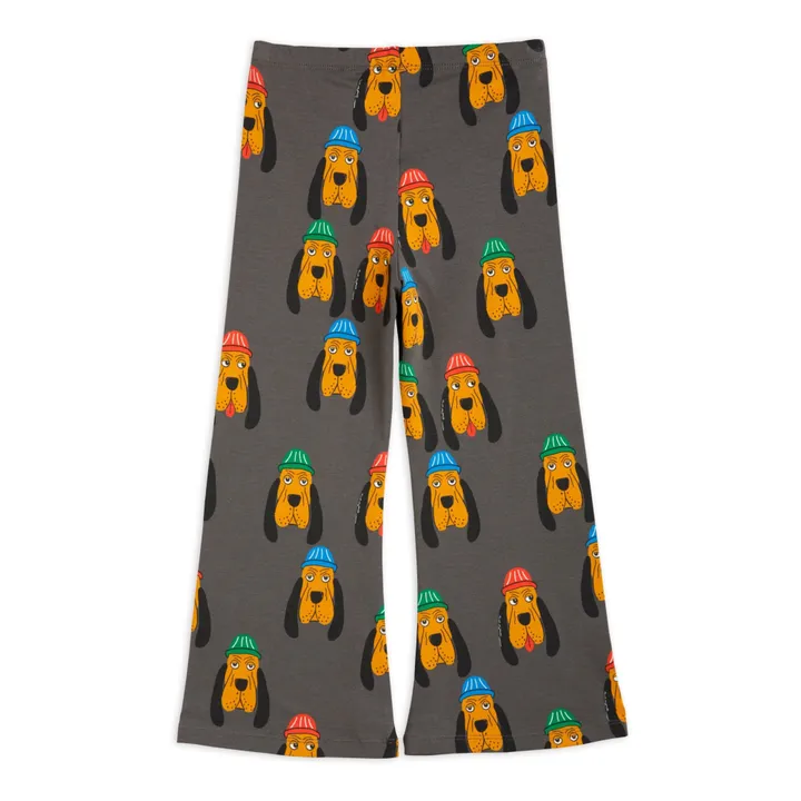 Mini Rodini Pantalon Coton Bio Chien | Gris anthracite