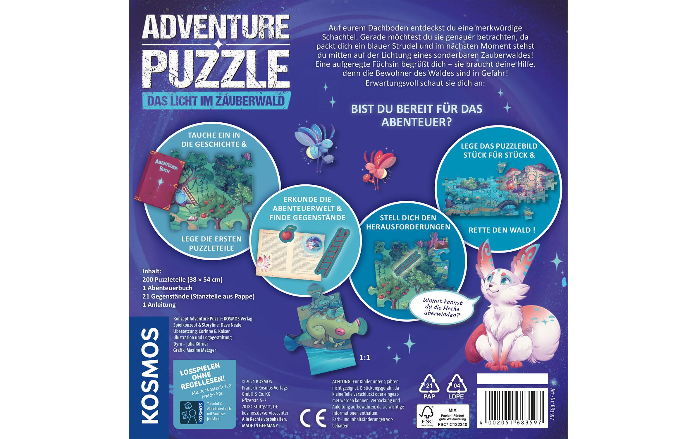 Adventure Puzzle: Das Licht im Zauberwald -DE-Interaktives Abenteuerspiel im Puzzleformat
