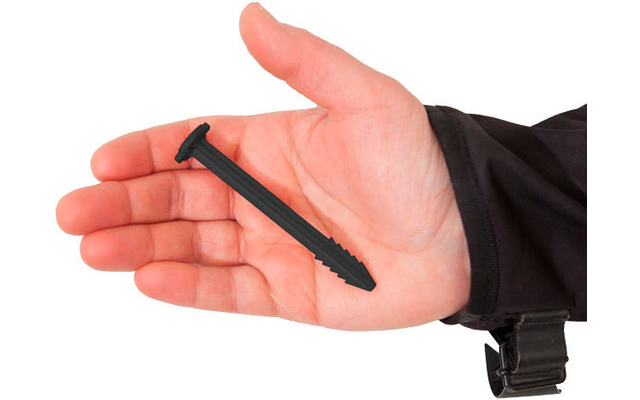 SwissPiranha BF90 Zelthering schwarz 9,7 cm