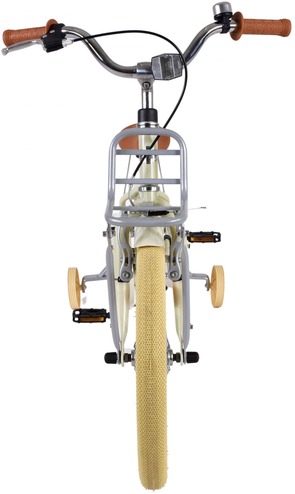 TPFSports Melody Kinderfahrrad - Mädchen - 18 Zoll - 2 Handbremsen - Beige