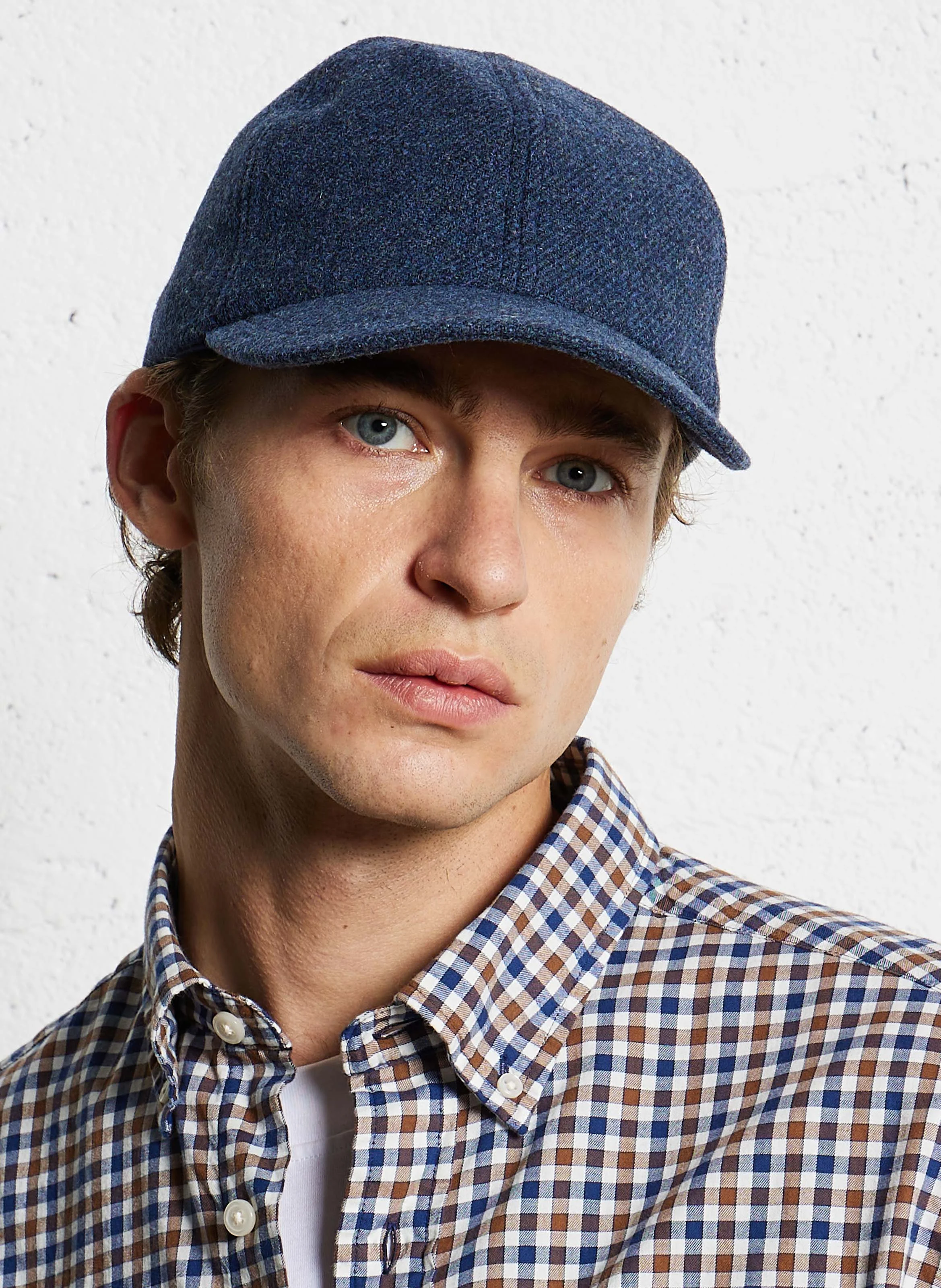 ETHAN - Casquette en laine | Bleu