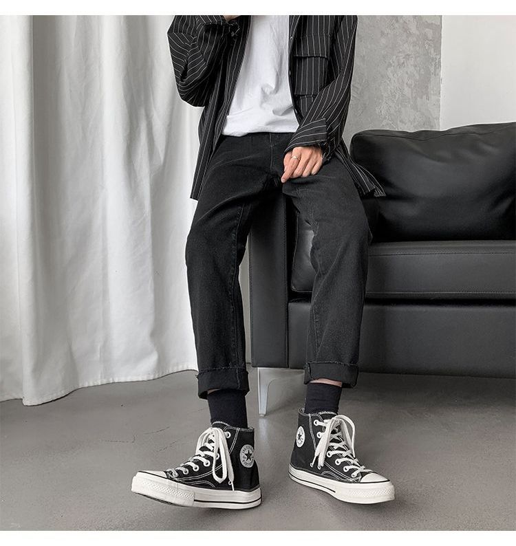 Nightbell - Cropped rechte jeans