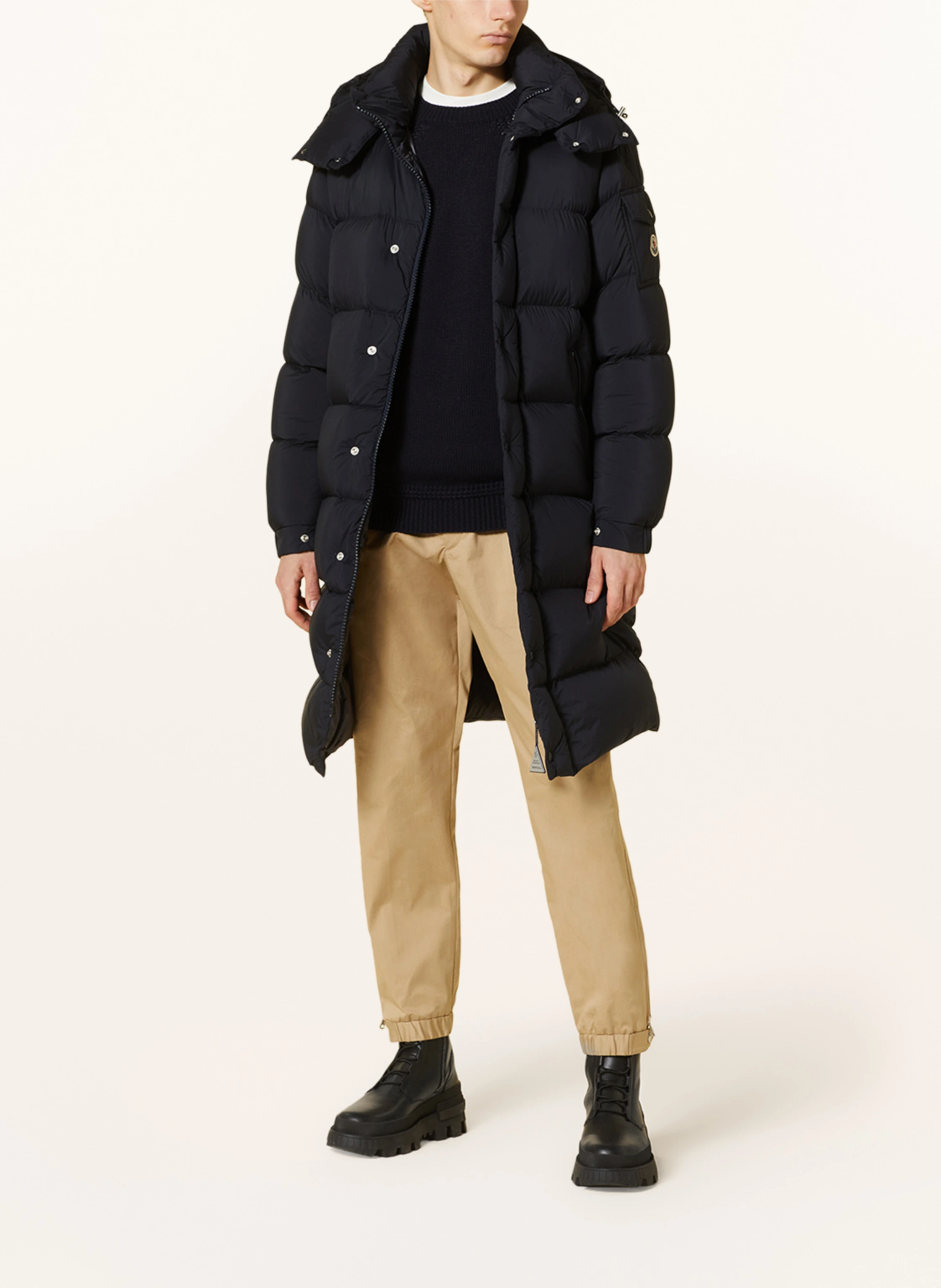 MONCLER Daunenmantel HANOVERIAN mit abnehmbarer Kapuze