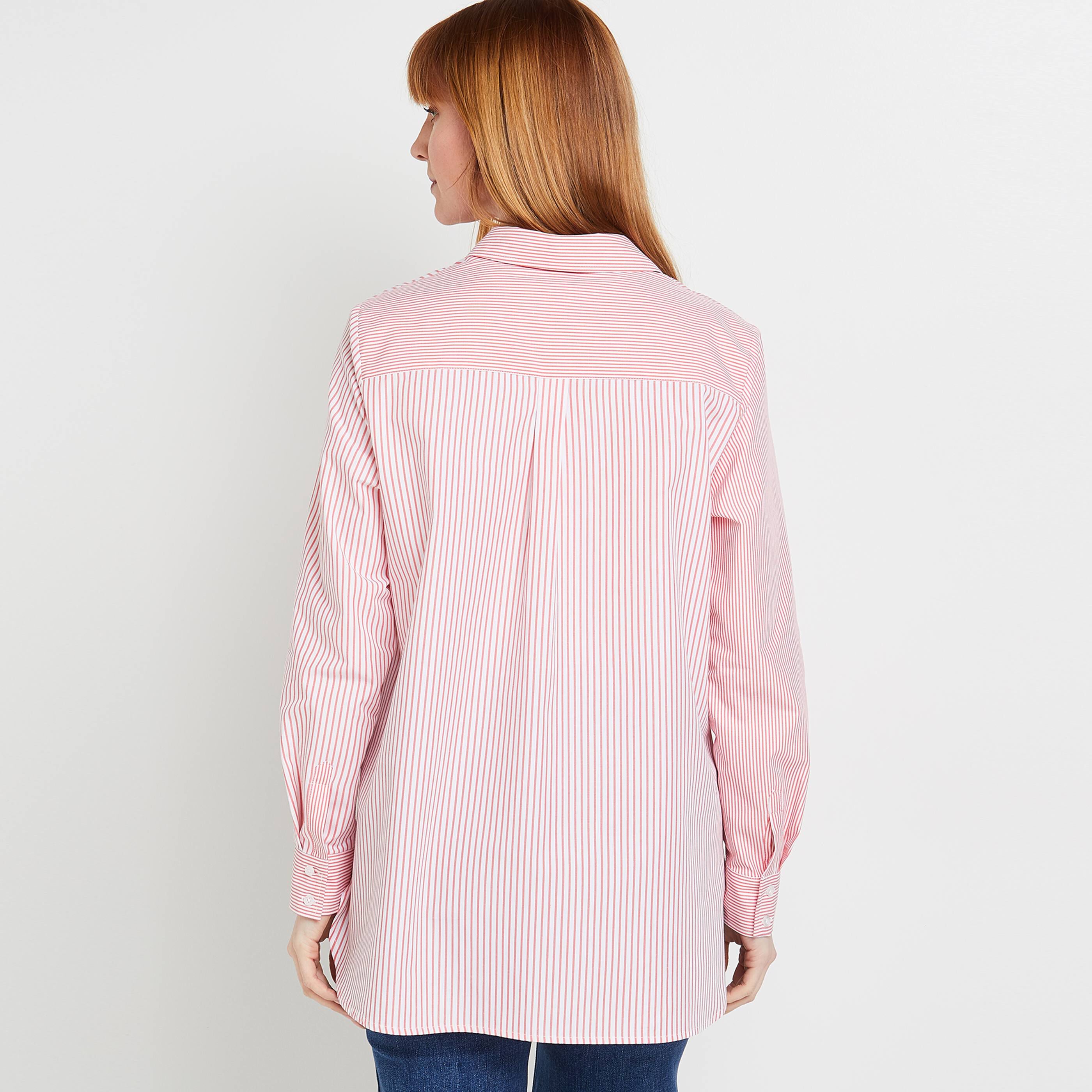 Chemise oversize rayée femme - ROSE