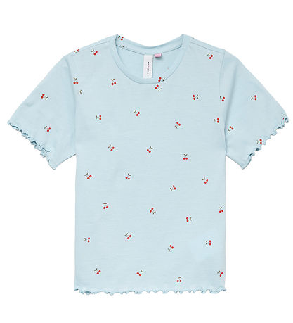 Vero Moda Girl T-Shirt - VmPaulina - Kaschmir Blue/Cherry