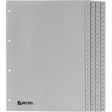 intercalaires en plastique, chiffres, A4, 1-6, PP,