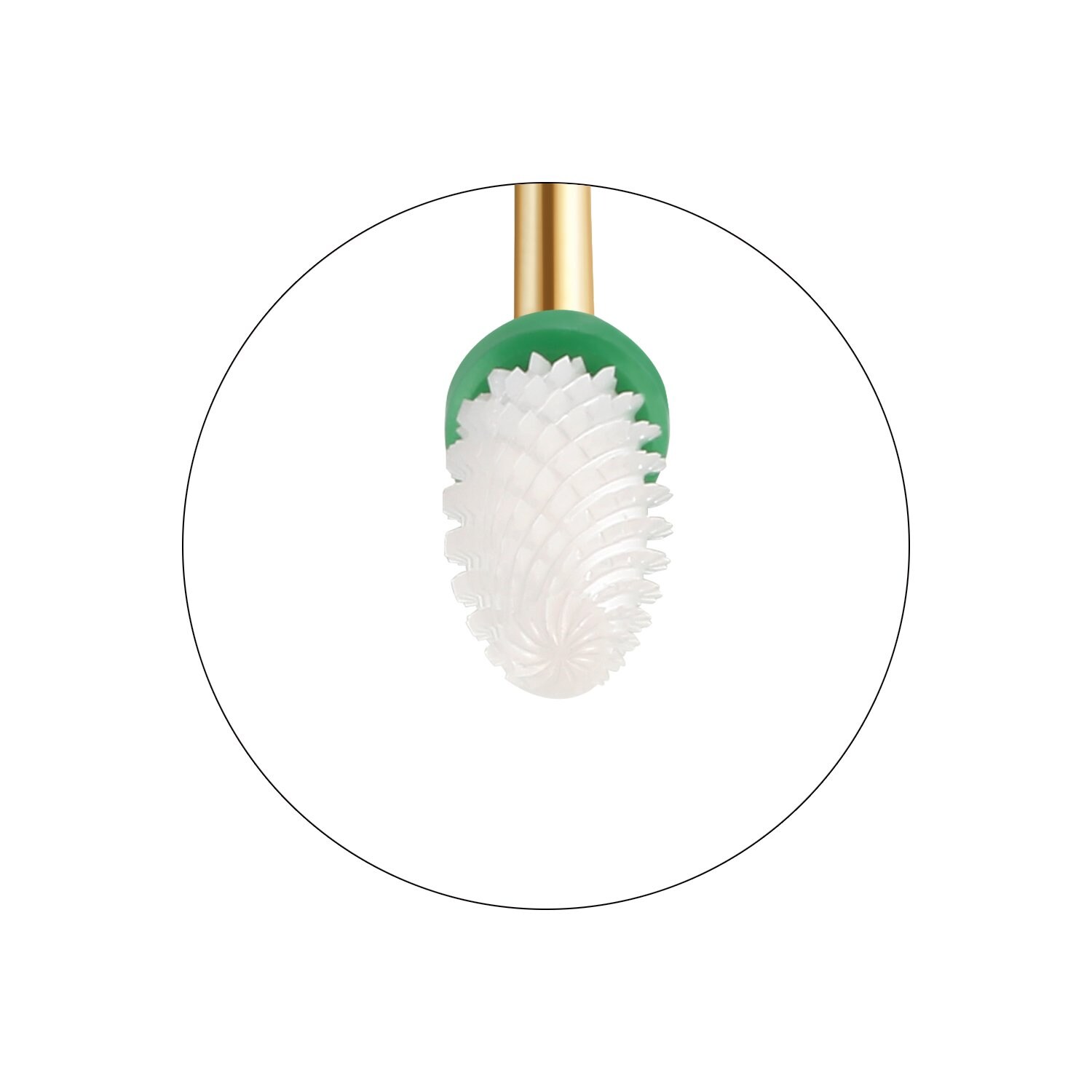 JCMASTER® Premium Nagelfräser Aufsätze Keramik, 2.35mm Bits Grob Kegel Gelnägel Acryl Maniküre, Pediküre, Hornhaut Nagelmodellagen Profi Schleifkörper Inkl Halterung