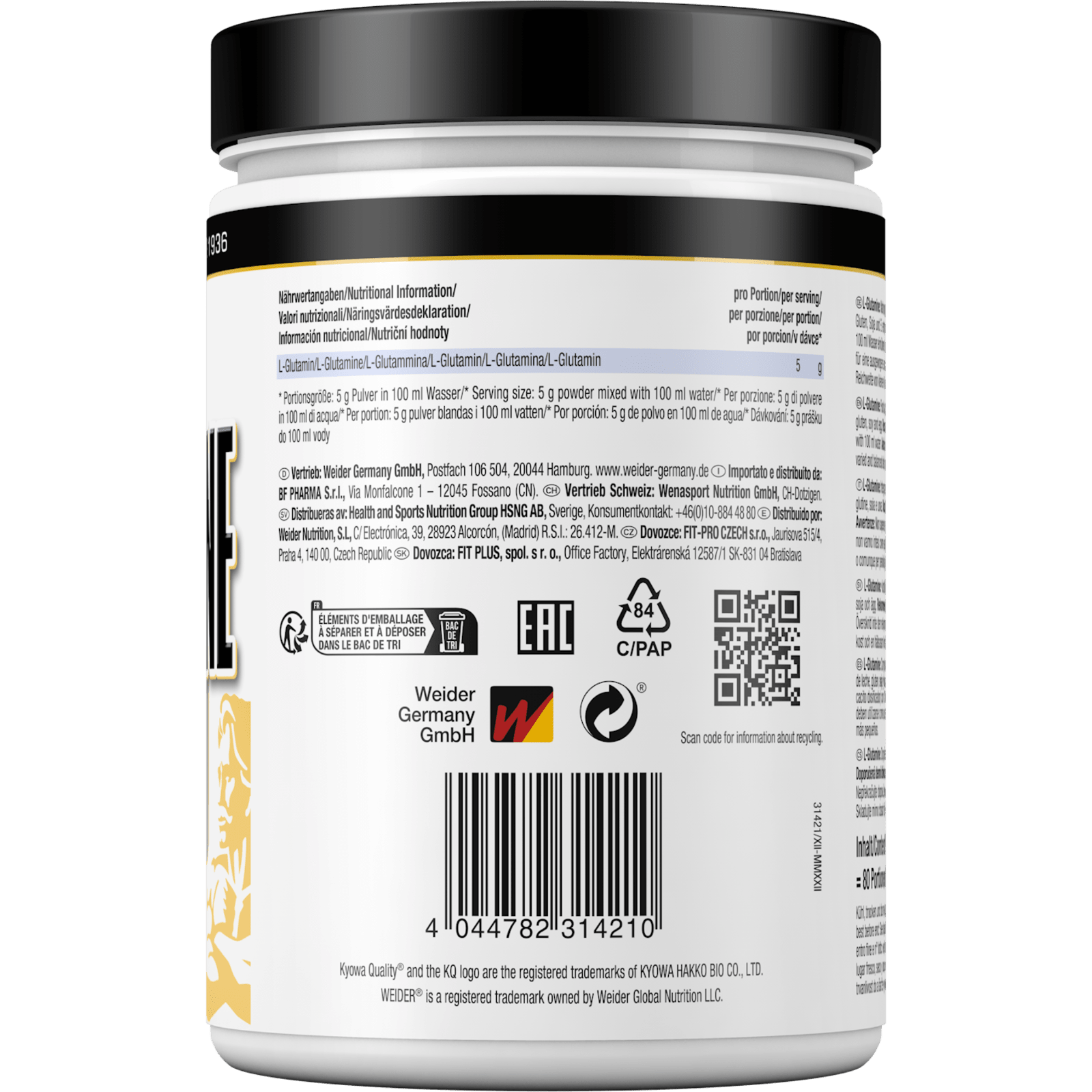 L-Glutamine (400g)