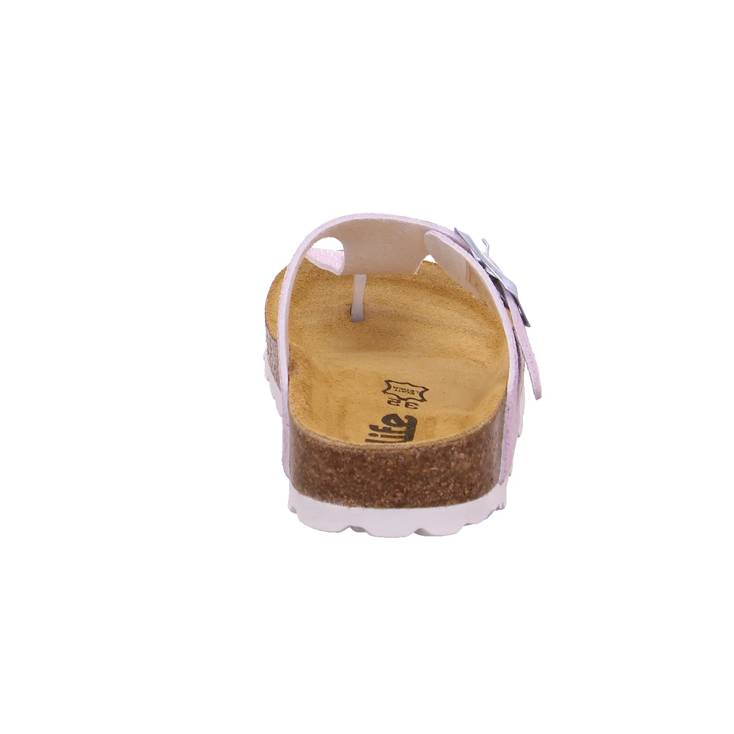 BIOLife Kinder-Zoccoli /Flip Flops Rosa Lederimitat  Zehentrenner