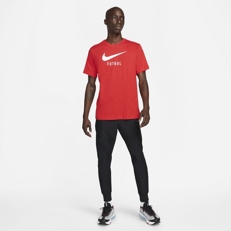 Nike T-Shirt Swoosh Futbol - Rouge/Blanc