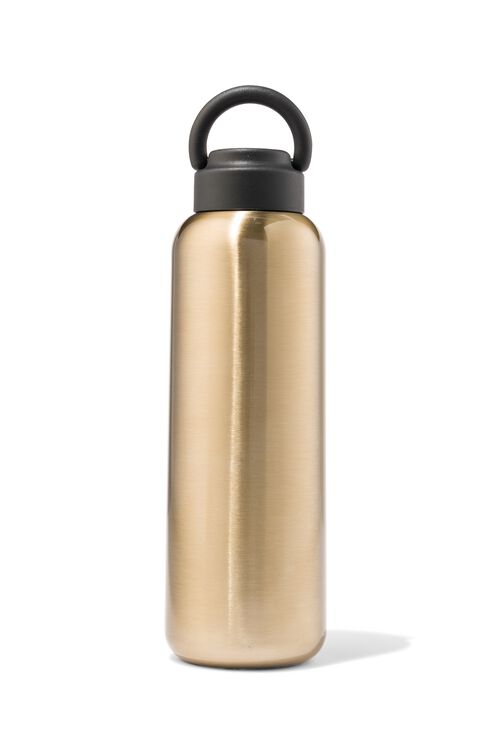 bouteille isotherme à double paroi inox or 450ml