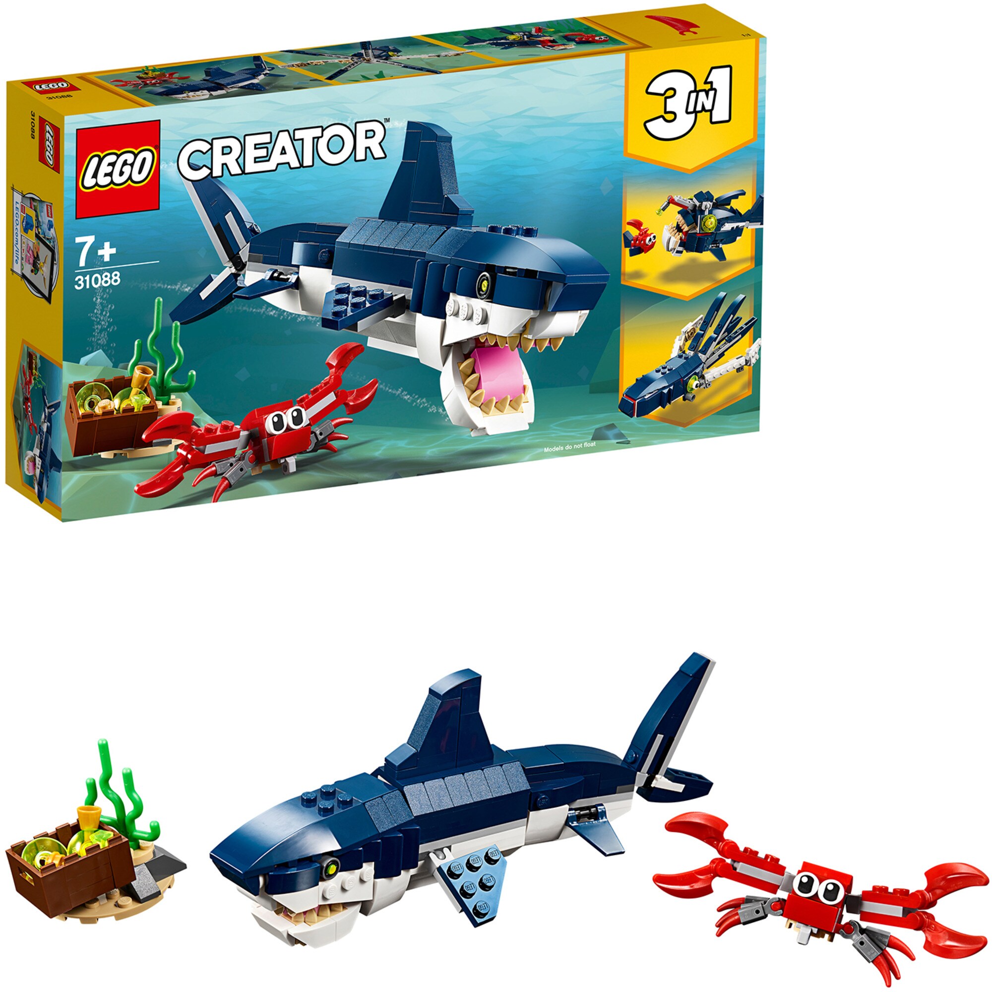 LEGO Konstruktionsspielzeug Creator Bewohner der Tiefsee