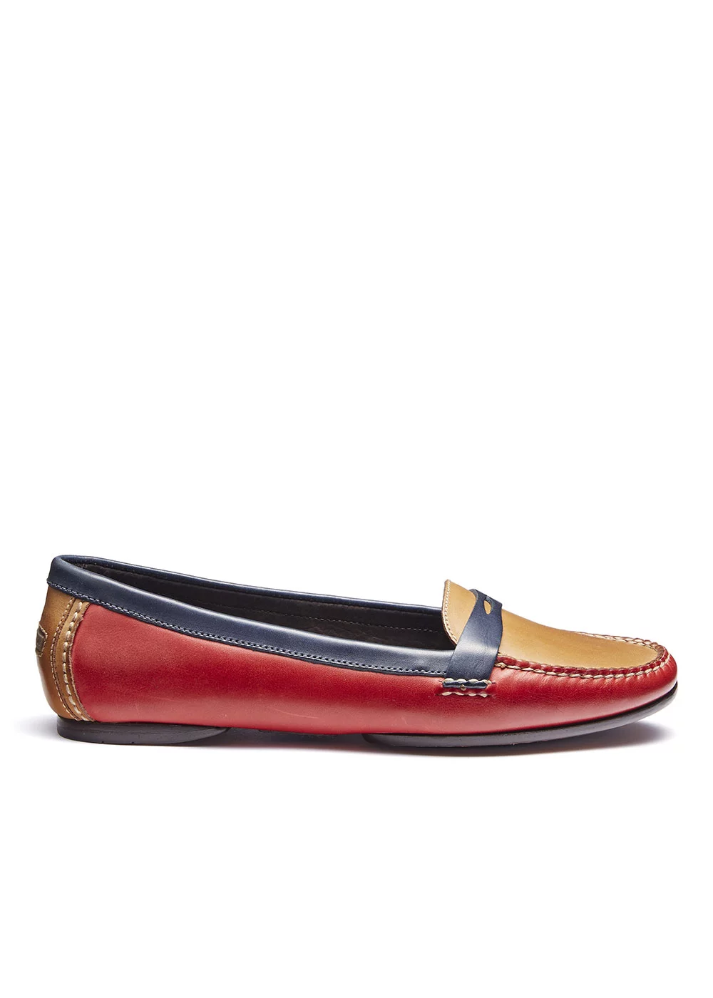 ROUND MOC TRI GOLD ROUGE ET BLEU