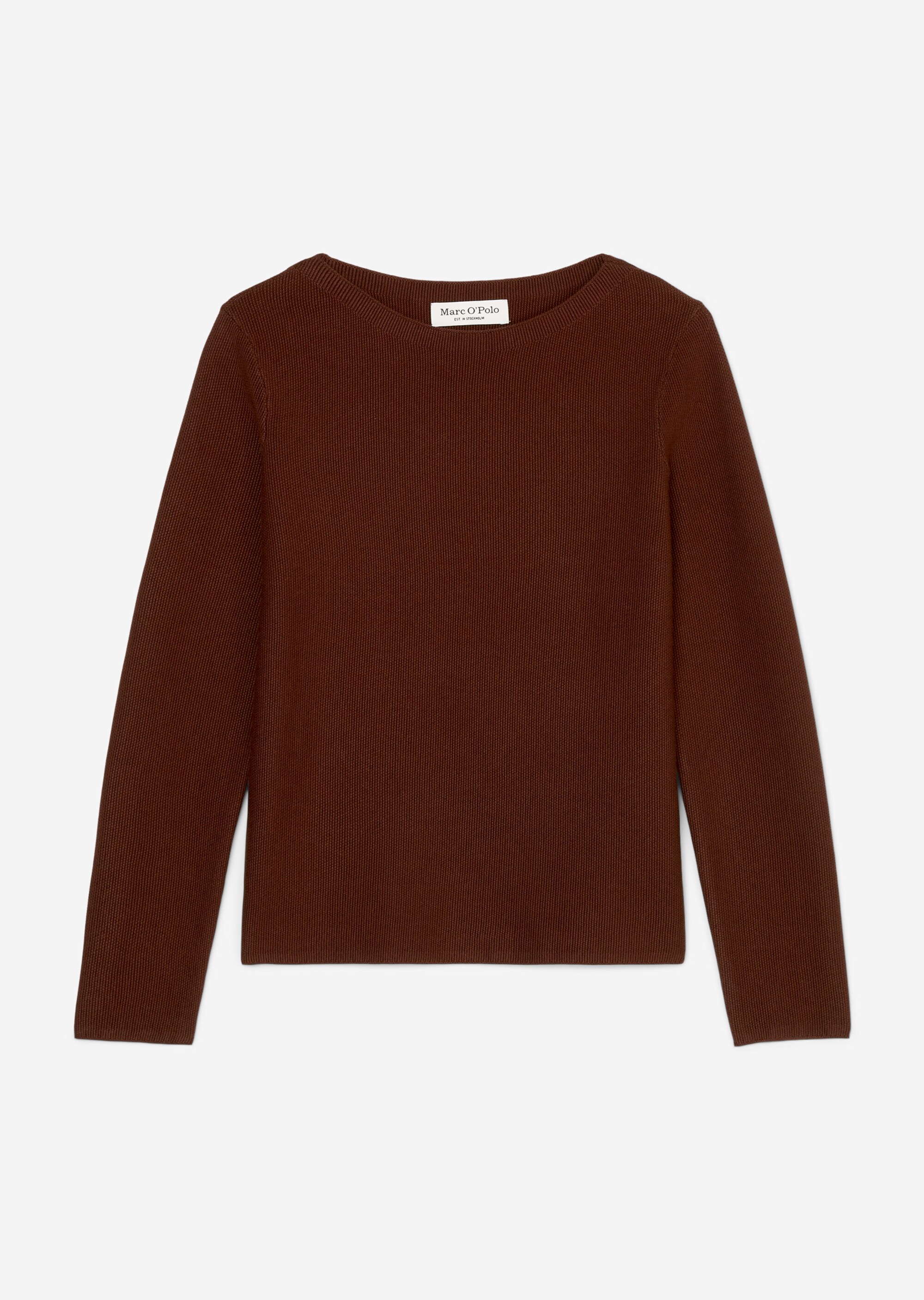 Pullover mit Reiskorn-Struktur aus softem Organic Cotton