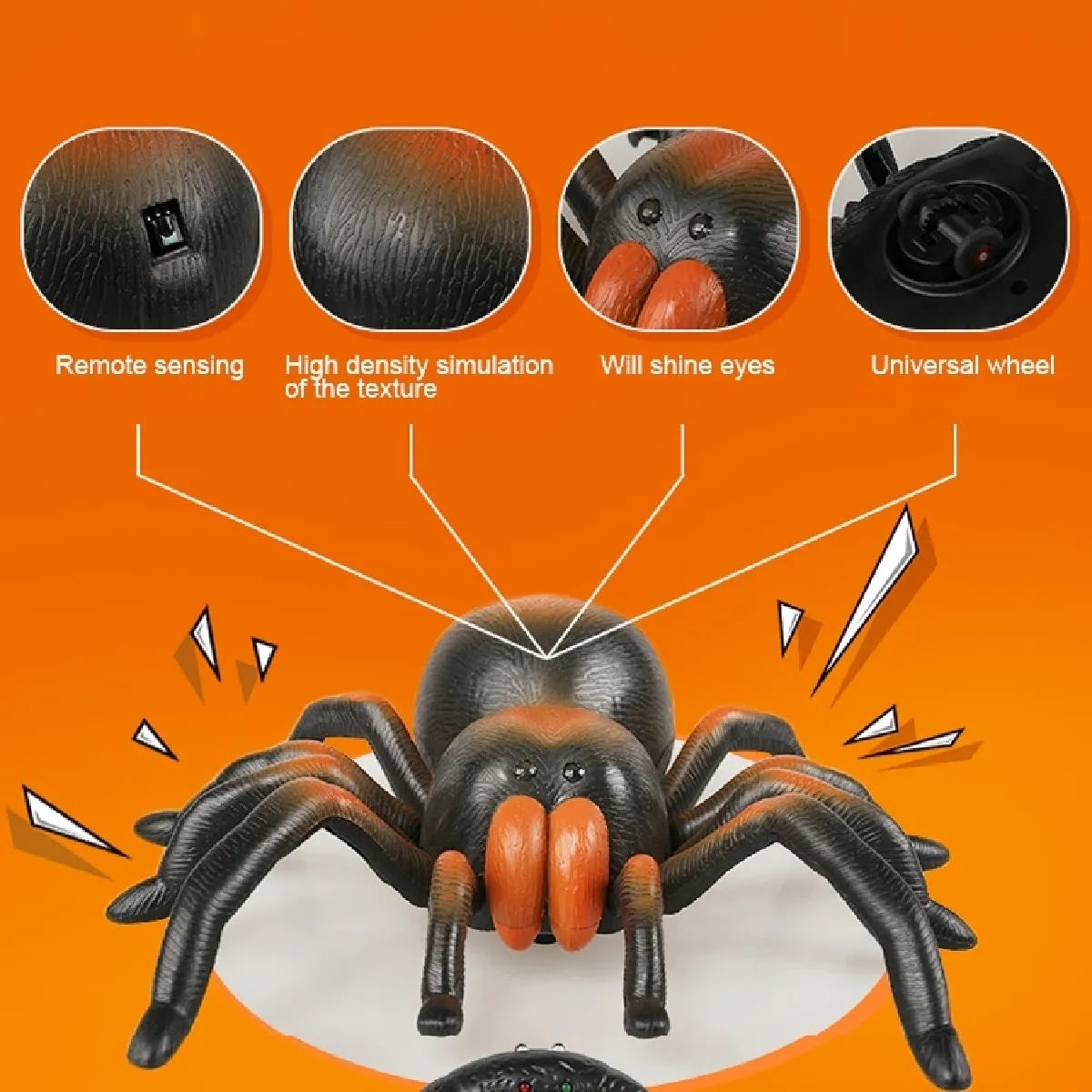 Wewoo Tricky Funny Toy Télécommande Araignée
