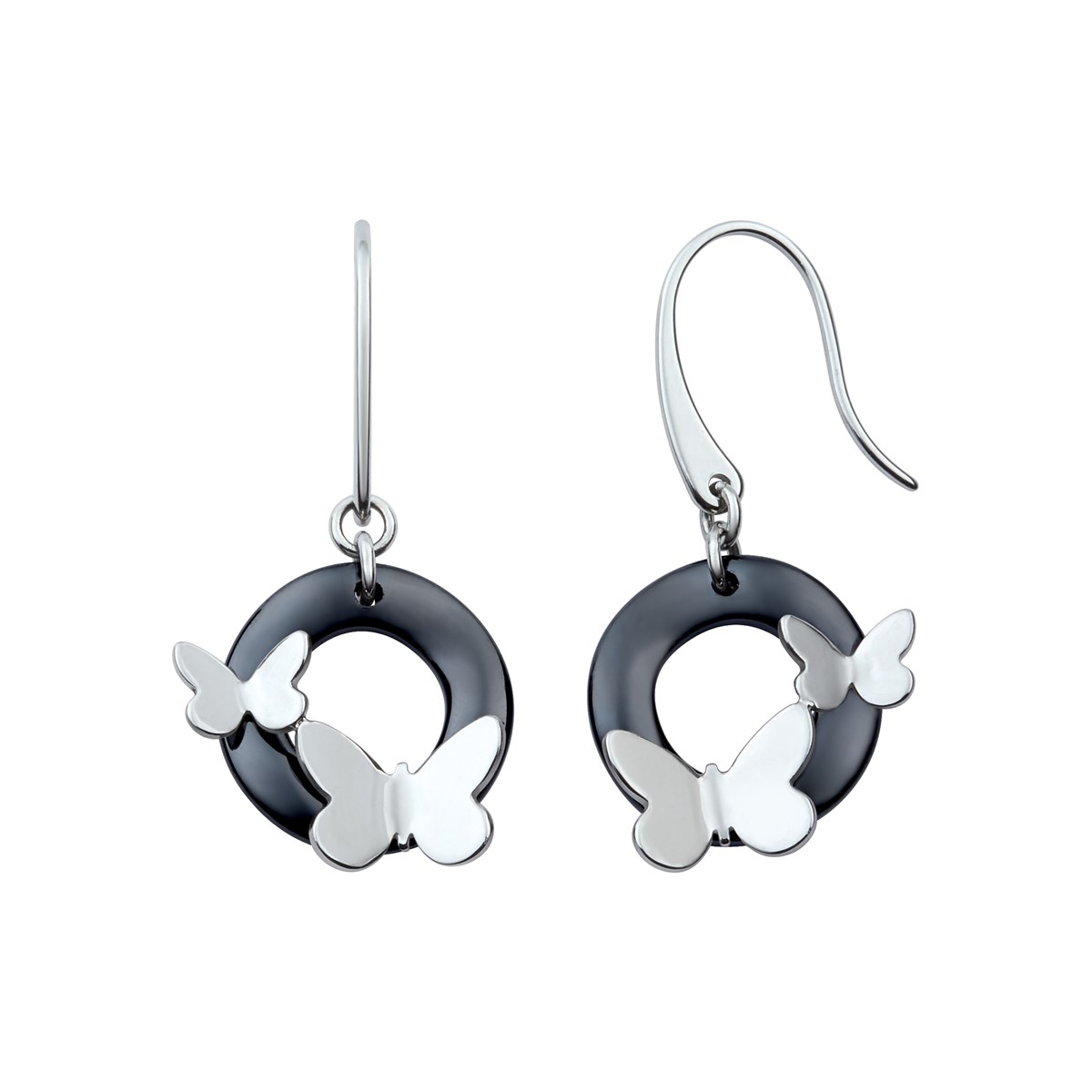 Boucles d'oreilles pendantes en Acier