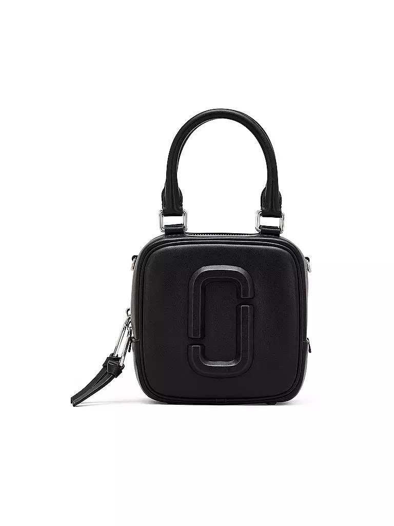 MARC JACOBS Ledertasche - Mini Bag THE CUBE  schwarz
