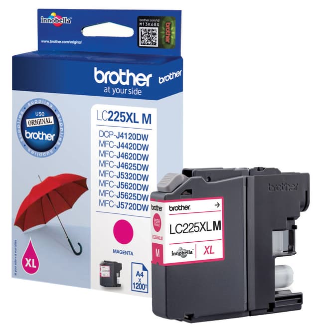 Brother blækpatron LC-225XLM XL Magenta