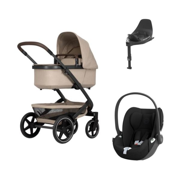 Joolz Geo 3 Kinderwagen 2-in-1 Sandy Taupe | Cybex Cloud T Plus Autostoeltje | Cybex Base T