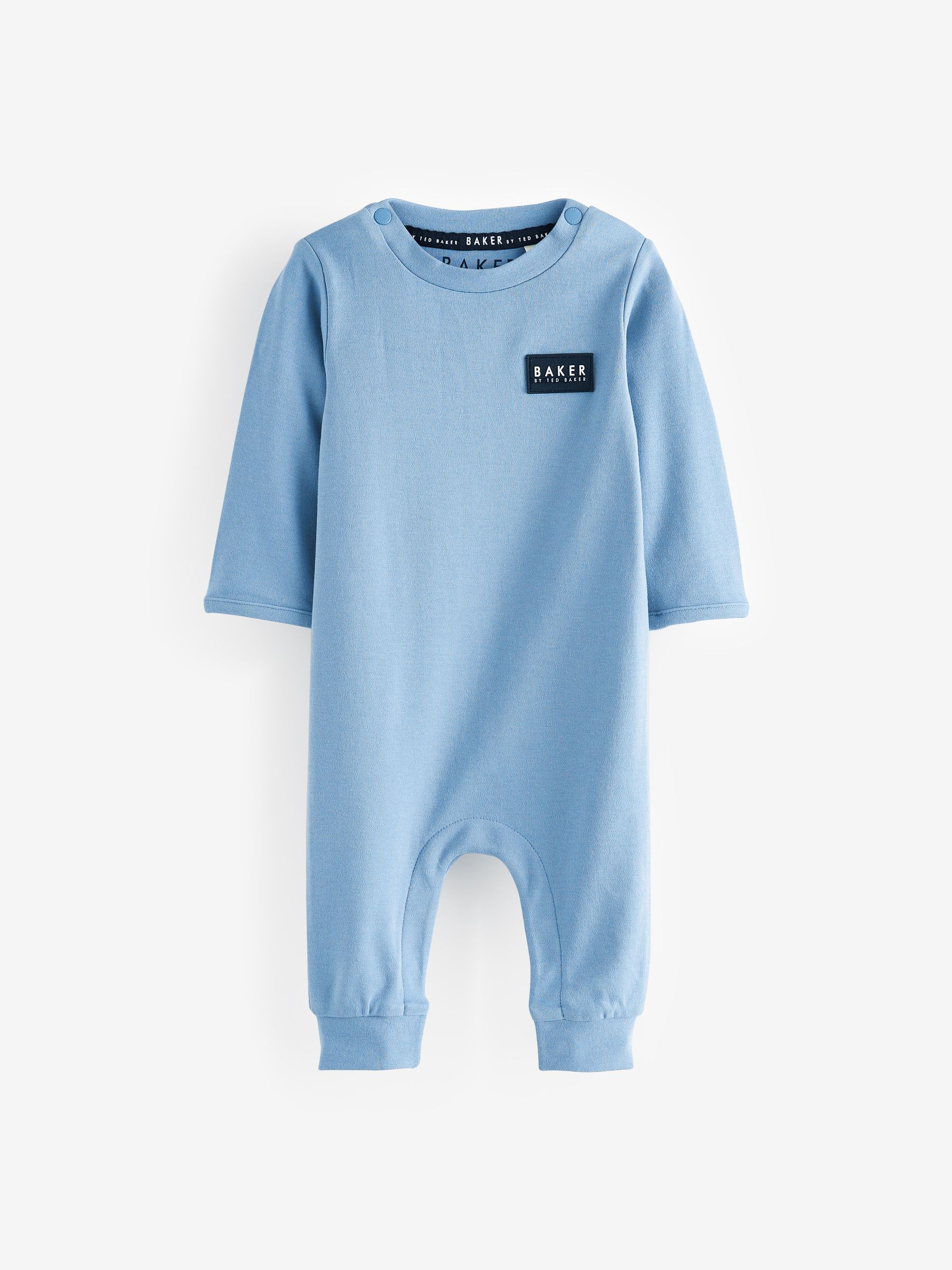 Baker By Ted Baker blauw 100% katoenen rompertje en omkeerbare hoed