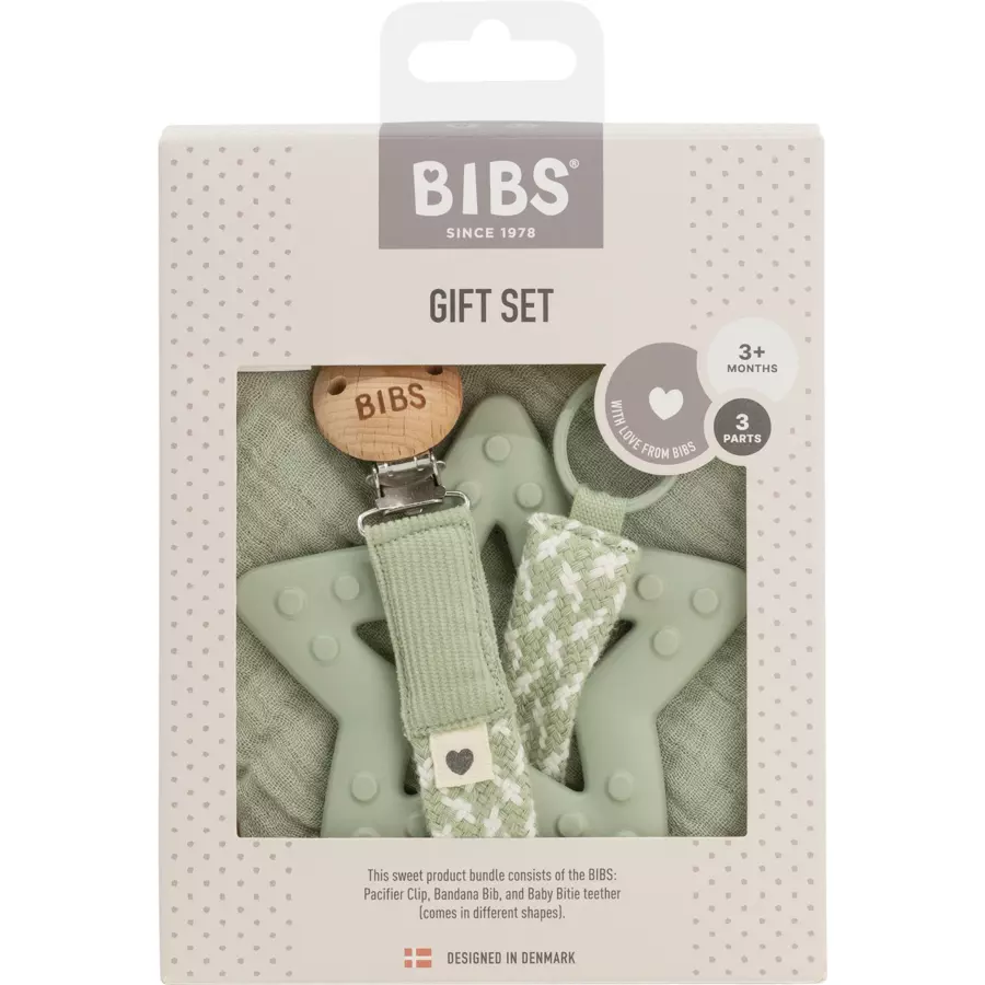BIBS® Geschenkset Meine ersten 6 Monate Sage