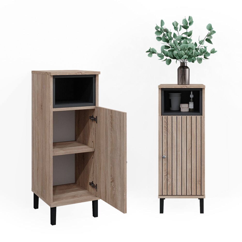 Vicco Midischrank Aquis 30 x 86,8 cm, Sonoma Anthrazit, Badezimmer, modern