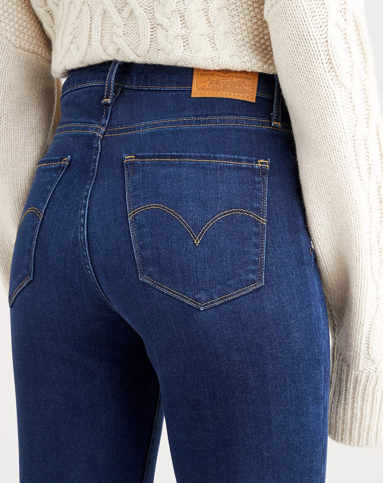 Levi's® Jean righ rise straight 724 bleu