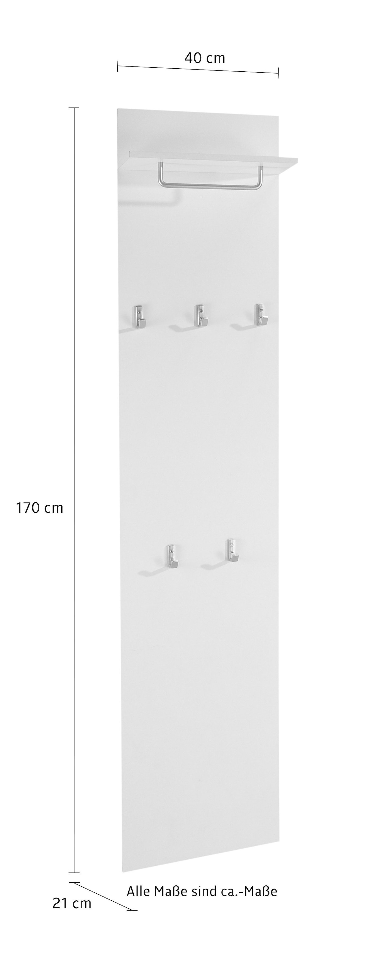 borchardt Möbel Garderobenpaneel »Rena« Höhe 160 cm