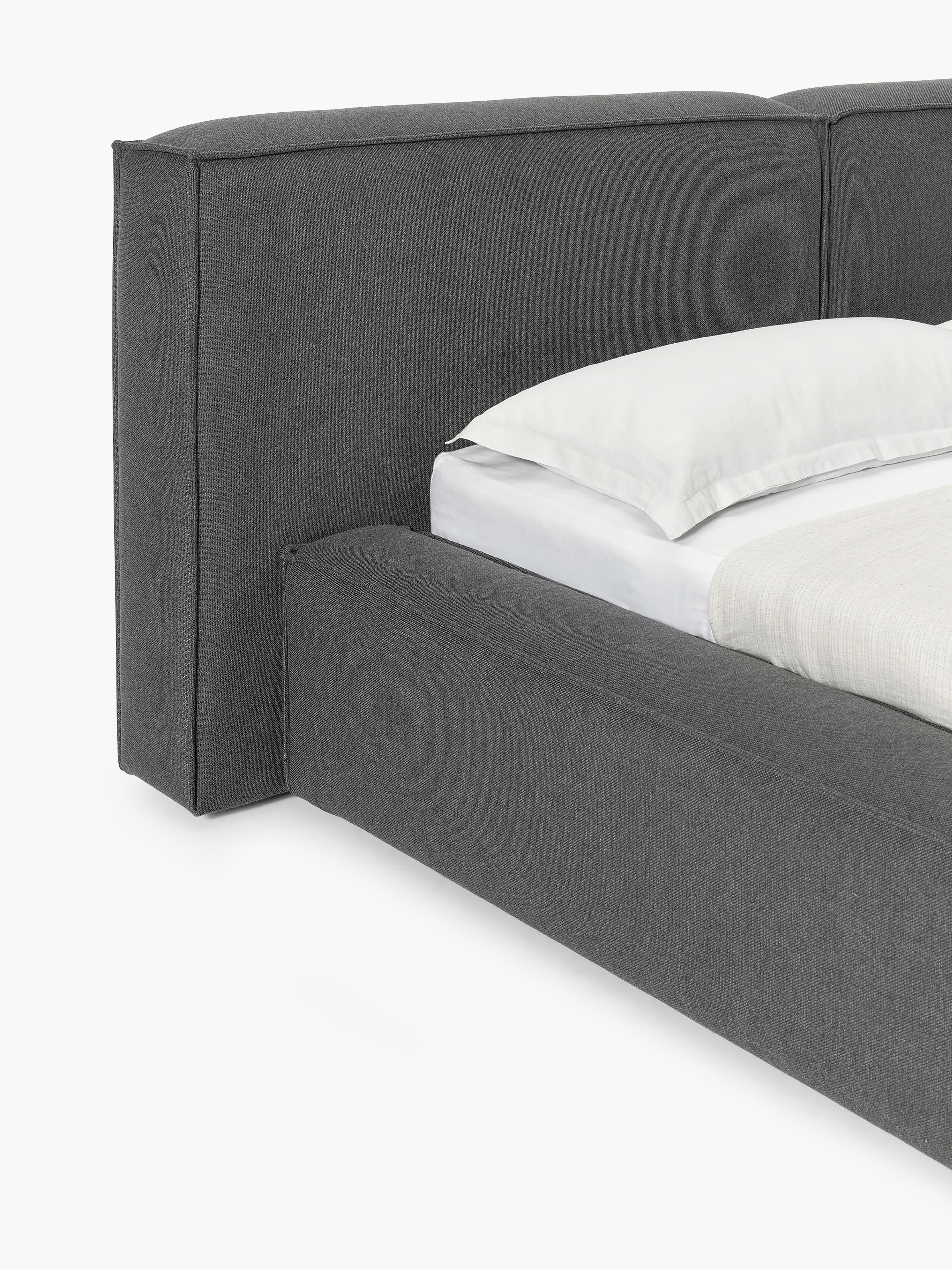 Gestoffeerd bed Lennon met opbergruimte
