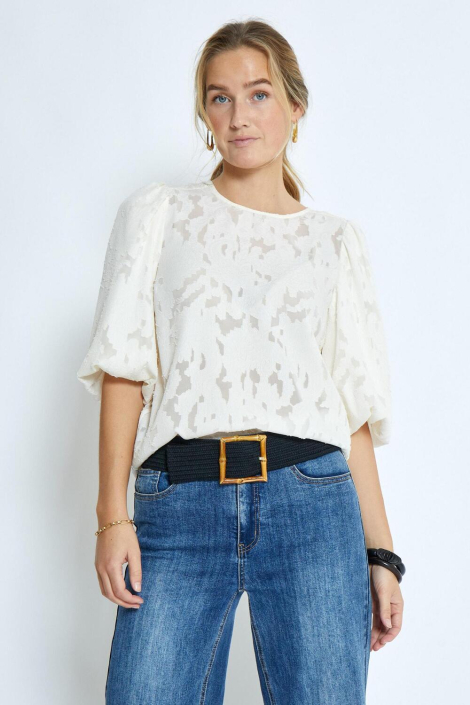 Peppercorn beige dames blouse