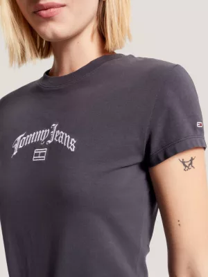 Camiseta Slim Fit com Logo