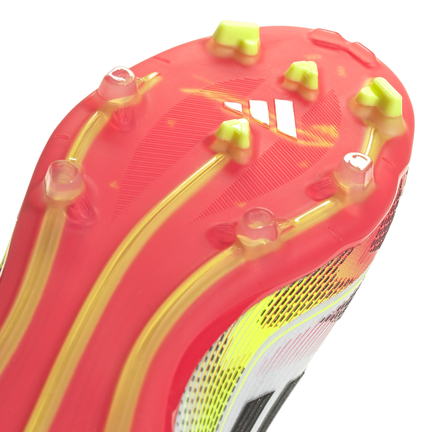 Adidas F50 Elite Veterloze Gras Voetbalschoenen (FG) Kids Wit Rood Zwart Geel