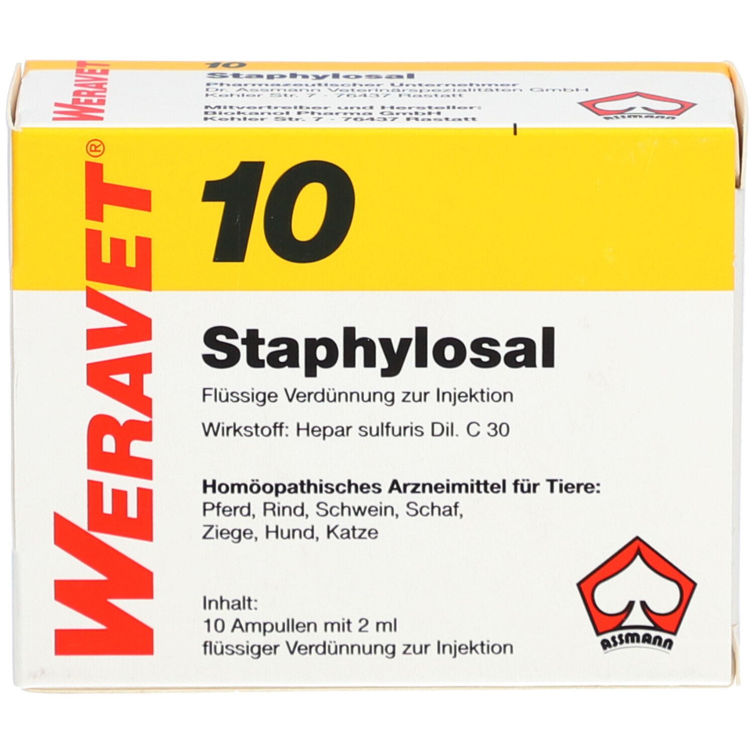 STAPHYLOSAL 10 Ampullen vet.